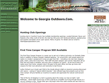 Tablet Screenshot of georgiaoutdoors.com